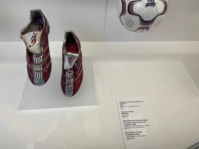 DAVID Beckham’s Predator football boots.