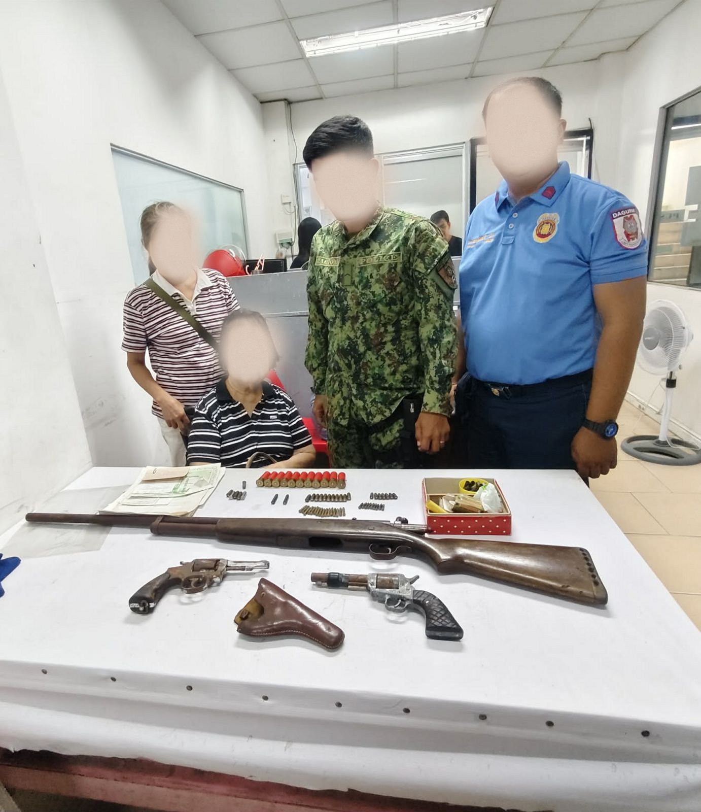 Elderly woman voluntarily surrenders firearms, ammunition in Dagupan City