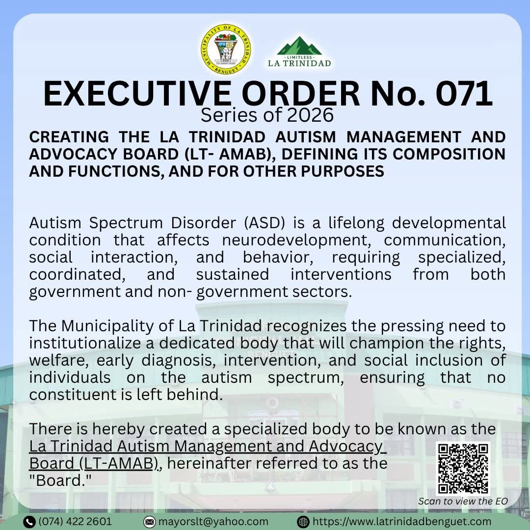 La Trinidad creates autism management body