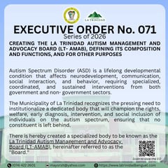 La Trinidad creates autism management body