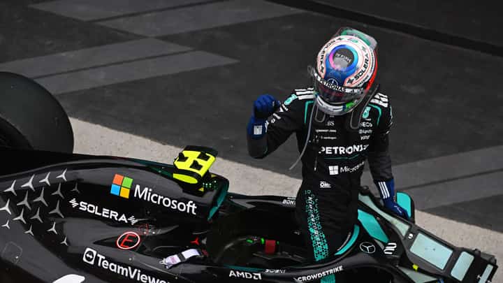 MERCEDES celebrates after Andrea Kimi Antonelli turns another tense teammate fight into a bigger championship lead.
