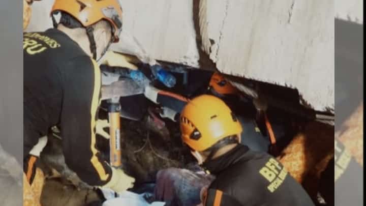 Rescue teams work carefully amid debris at Sector 1, where the 6th fatality was recovered early Friday and where knocking sounds were detected hours later, raising hopes of possible survivors.