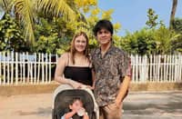 Nicole and Mark with daughter Mija.