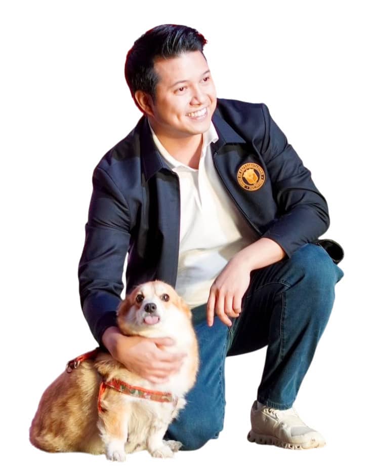 FPJ Panday Bayanihan Partylist Representative Brian Poe is joined by his dog, Chanel, during the animal welfare seminar held on March 13 at Meralco’s headquarters in Pasig—showing that advocacy begins with personal commitment