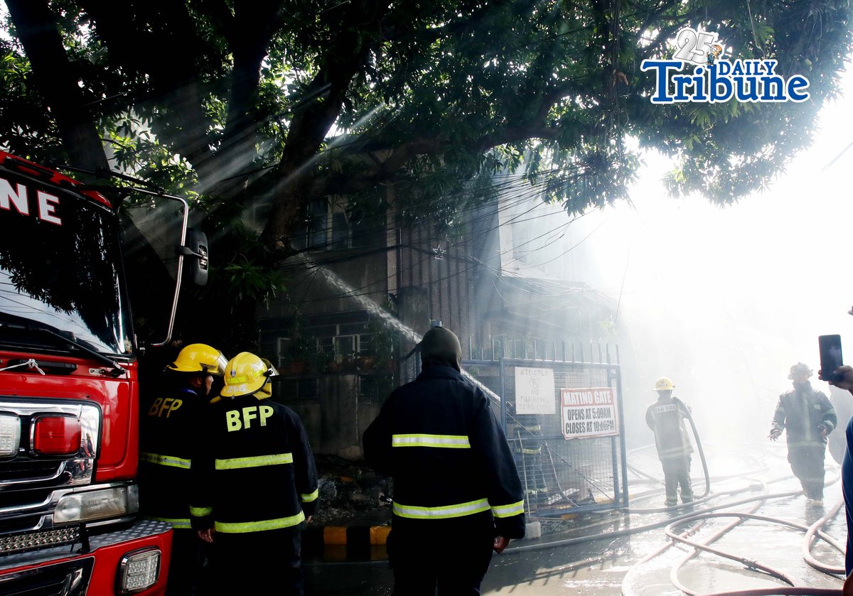 (May 30 2026)  Firefighters responded to the 1st alarm fire at Maningning corner Maamo street in Quezon City, on Saturday  May 30 2026, two residents reported injured and got a first degree burn during the fire. Photo/Analy Labor