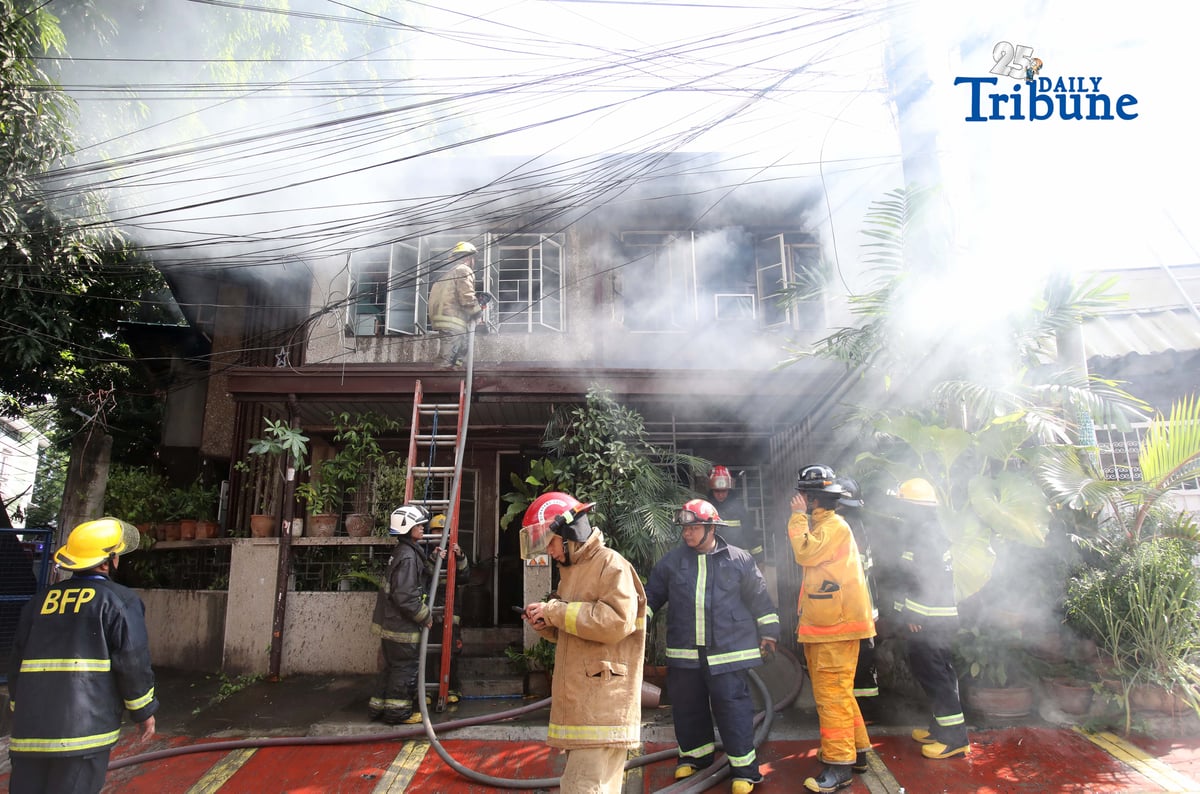(May 30 2026)  Firefighters responded to the 1st alarm fire at Maningning corner Maamo street in Quezon City, on Saturday  May 30 2026, two residents reported injured and got a first degree burn during the fire. Photo/Analy Labor