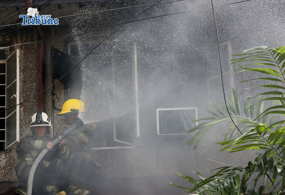 (May 30 2026)  Firefighters responded to the 1st alarm fire at Maningning corner Maamo street in Quezon City, on Saturday  May 30 2026, two residents reported injured and got a first degree burn during the fire. Photo/Analy Labor