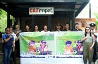 CATROPA volunteers, together with the Pasig City Veterinary Services Department, lead an anti-rabies vaccination drive for community cats at the Meralco headquarters, protecting both animal and public health