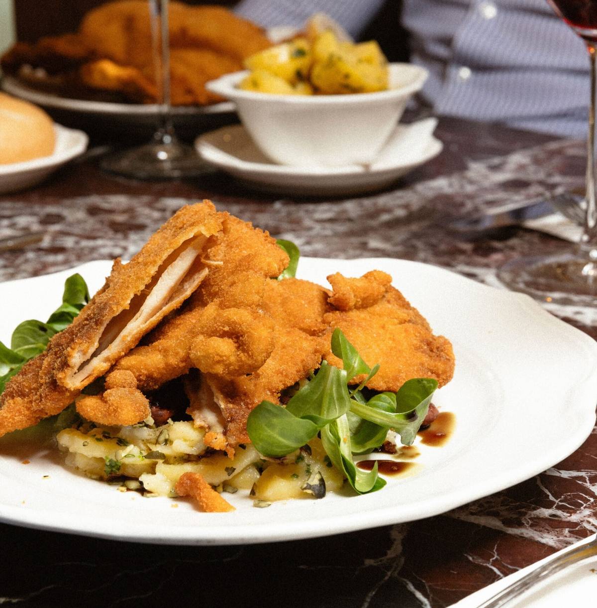 THE much-talked-about Viennese schnitzel.