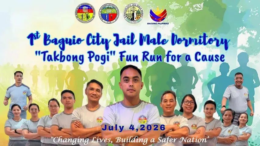 Baguio jail launches ‘Takbong Pogi’ fun run for medical aid