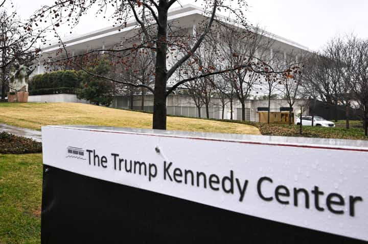 A general view shows the Kennedy Center in Washington, DC on January 10, 2026. A US judge on May 29, 2026 ruled that the famed Kennedy Center for the Performing Arts has been illegally renamed after President Donald Trump and that his name must be taken down. "The Court has concluded that the Board overstepped its statutory bounds by unilaterally renaming the Kennedy Center after President Trump," Judge Christopher Cooper ruled.