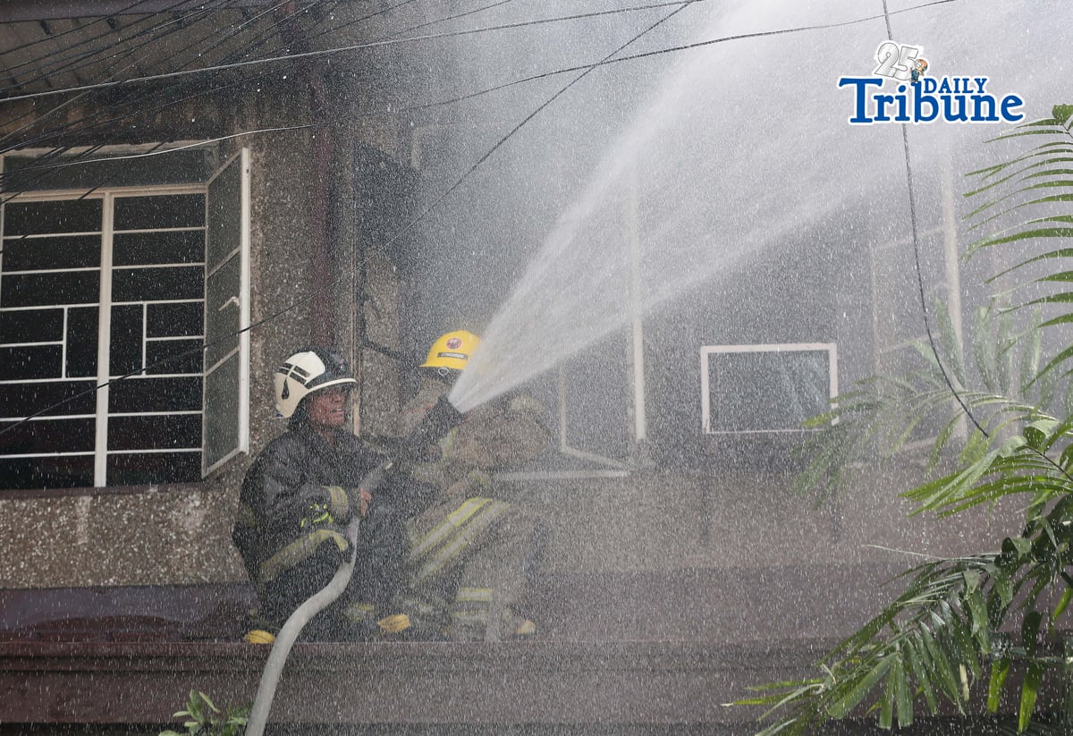 (May 30 2026)  Firefighters responded to the 1st alarm fire at Maningning corner Maamo street in Quezon City, on Saturday  May 30 2026, two residents reported injured and got a first degree burn during the fire. Photo/Analy Labor