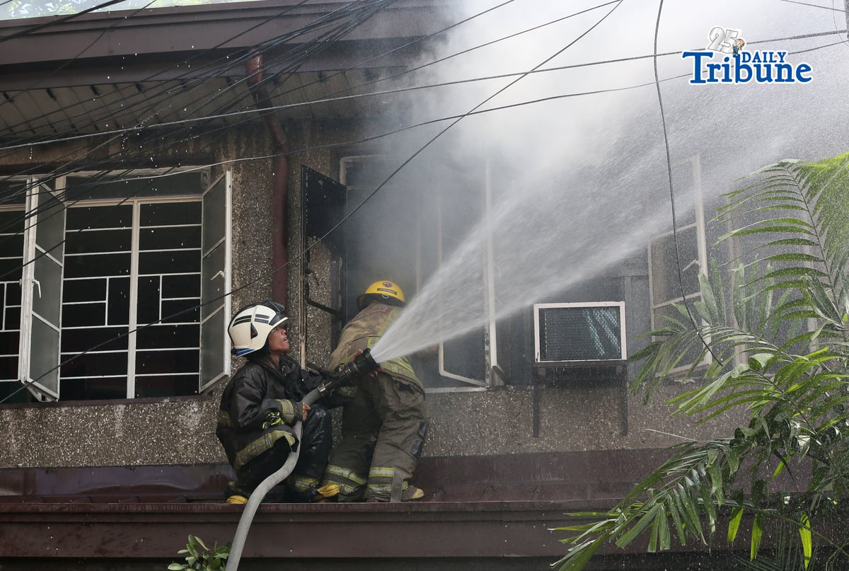 (May 30 2026)  Firefighters responded to the 1st alarm fire at Maningning corner Maamo street in Quezon City, on Saturday  May 30 2026, two residents reported injured and got a first degree burn during the fire. Photo/Analy Labor