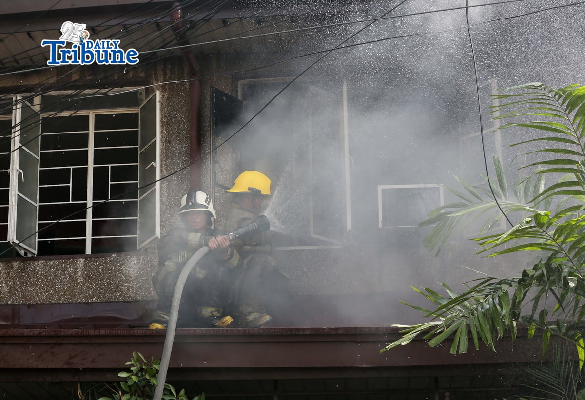 (May 30 2026)  Firefighters responded to the 1st alarm fire at Maningning corner Maamo street in Quezon City, on Saturday  May 30 2026, two residents reported injured and got a first degree burn during the fire. Photo/Analy Labor