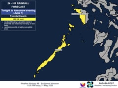 Public urged to prepare as Habagat threatens parts of MIMAROPA and Western Luzon