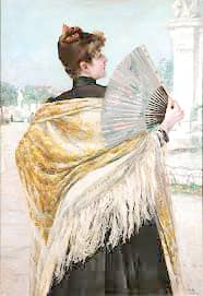 JUAN Luna’s ‘Woman with Manton De Manila,’ Ca. 1880s, oil on canvas, 112.5 x 77 cm.