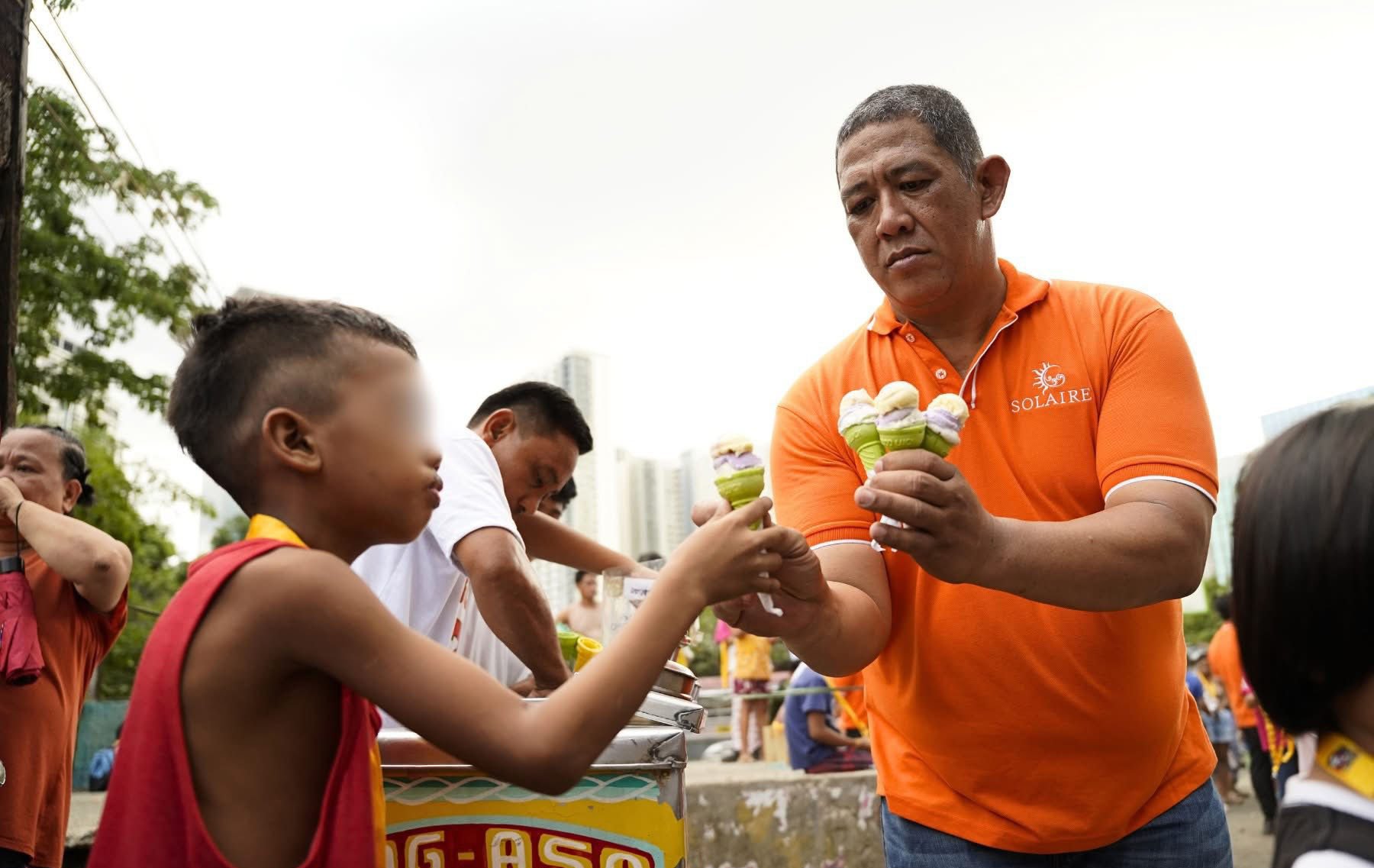 Grade-schoolers get goodies
