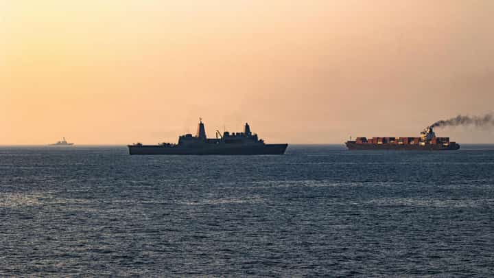 U.S. military fires on ship violating blockade