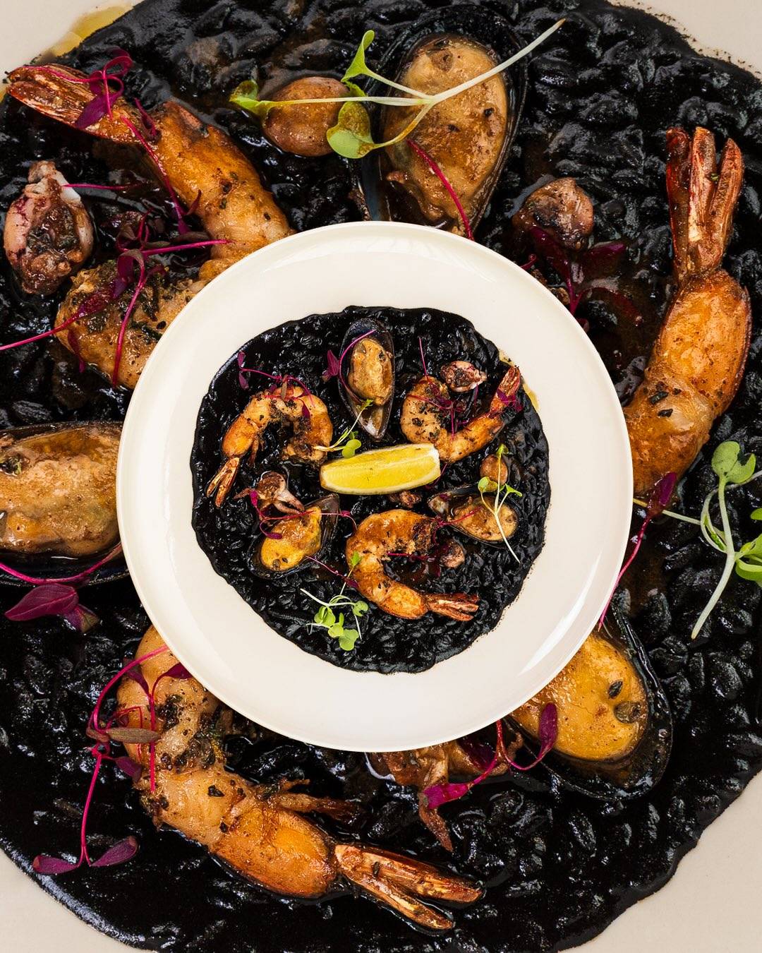 RISOTTO nero allo scoglio.