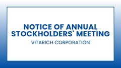 Vitarich Corporation: Notice of Annual Stockholders' Meeting