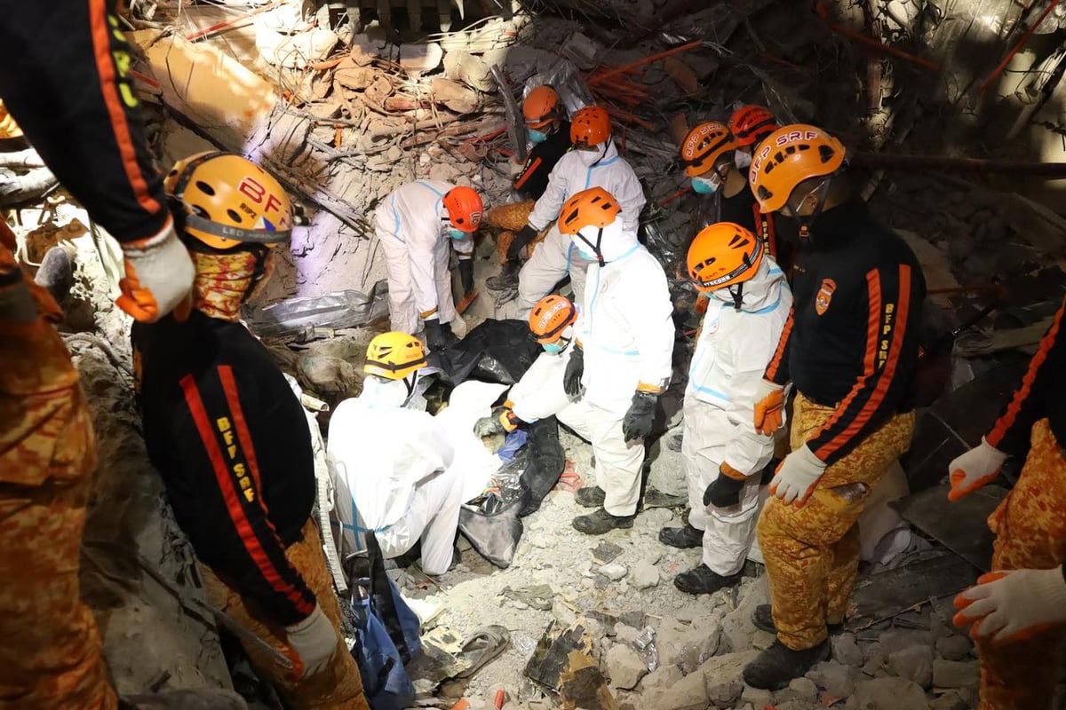 Three remain unaccounted for at collapsed building in Angeles City