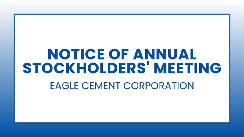 Eagle Cement Corporation: Notice of Annual Stockholders' Meeting