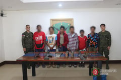 Seven former rebels surrender, turn over firearms in Samar