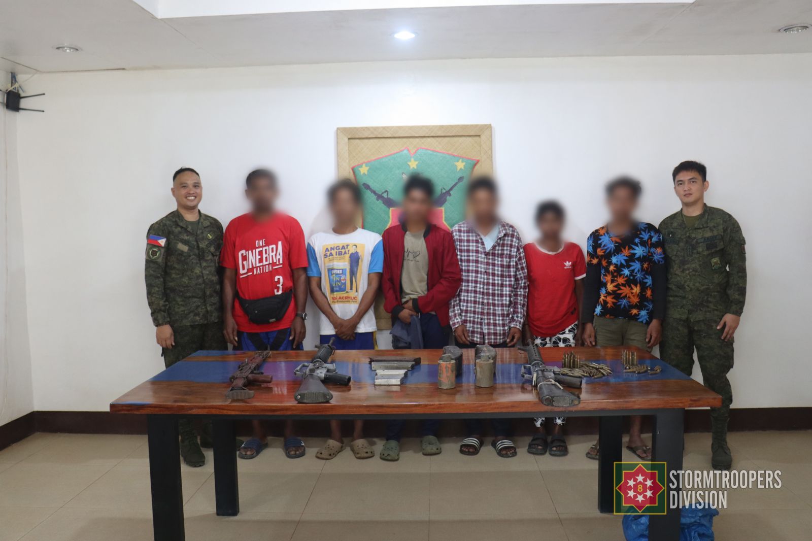 Seven former rebels surrender, turn over firearms in Samar