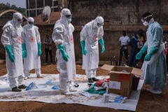 WHO reports sharp drop in suspected Ebola cases from 906 to 116