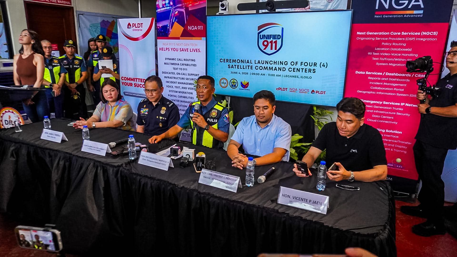 PNP Chief led launching of Unified 911 Satellite Command Centers in Iloilo
