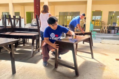 SM City Laoag volunteers join Brigada Eskwela efforts ahead of school opening