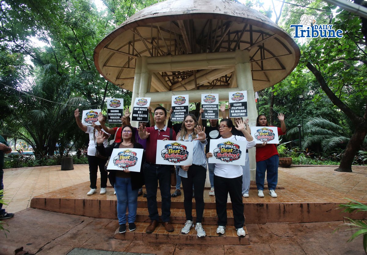 (June 05 2026) The League of Parents of the Philippines, the Mutya ng Pasig Movement, and other multisectoral groups nationwide, launched Pilipinas Beat Bullying (PBB) 2026 at the Peace Bell in Quezon Memorial Circle on Friday, June 5 2026, a nationwide campaign promoting awareness and collective action against bullying. The campaign was organized following a bullying complaint involving the child of actor-politician Alfred Vargas that was dismissed by the Office of the City Prosecutor of Manila for lack of evidence. Photo/Analy Labor