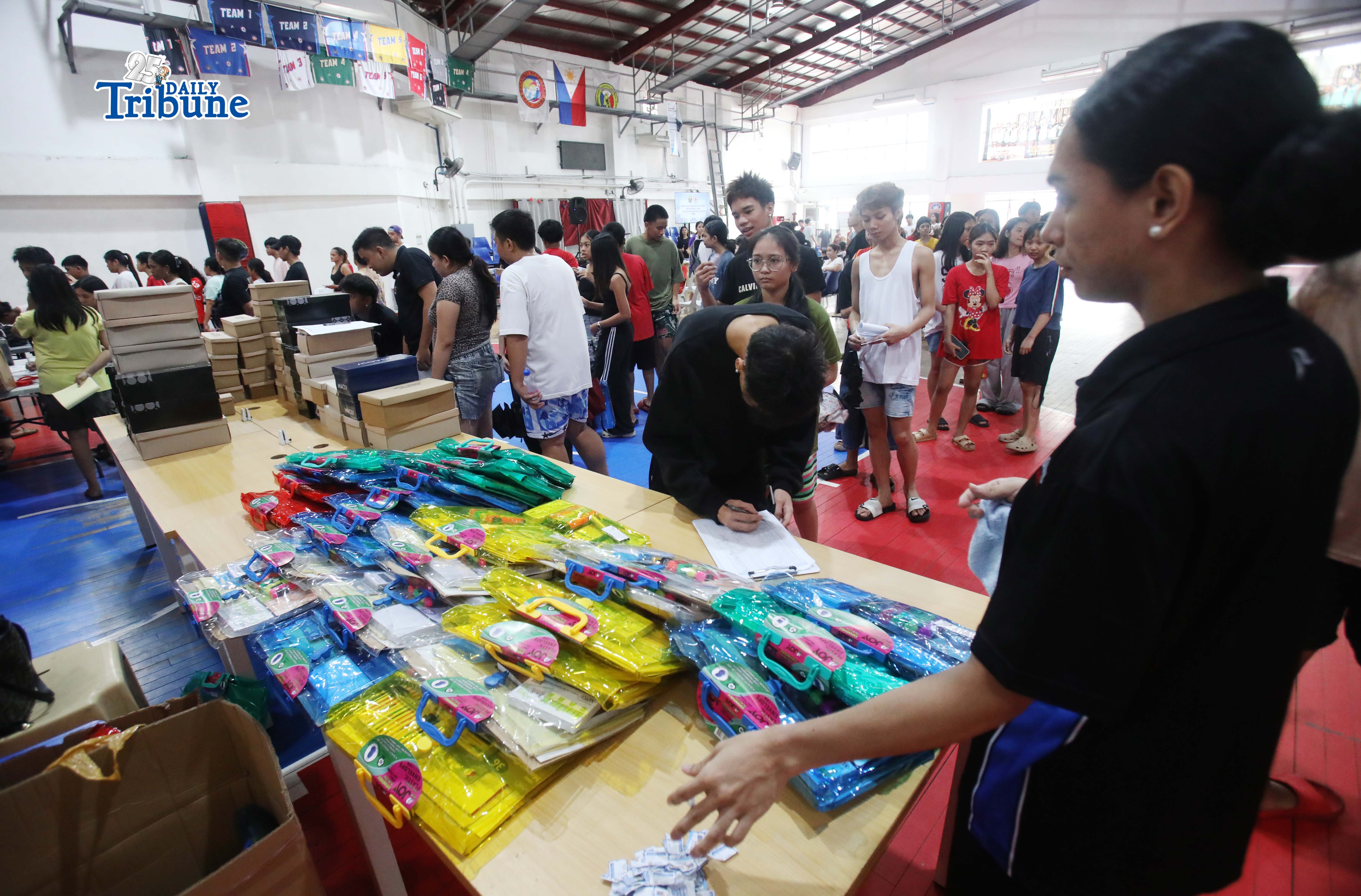 Free school supplies, haircut