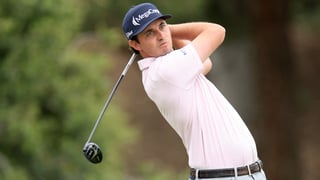 Poston sizzles late, posts 1-stroke lead 