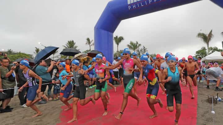 YOUNG athletes showcase eagerness and resolve as they launch their bids in the IRONKIDS triathlon and aquathlon ahead of the IRONMAN double header on Sunday in Subic Bay.