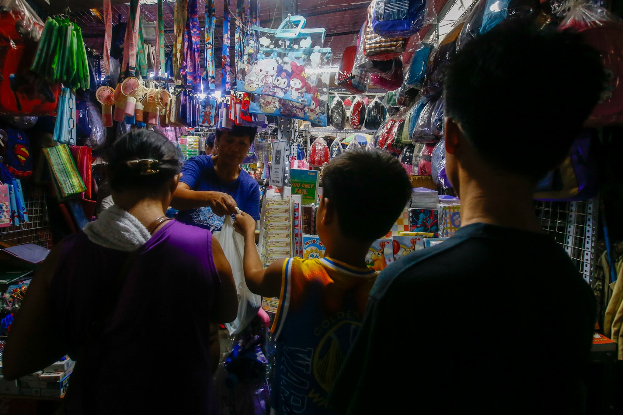 Back to school shopping in Baclaran