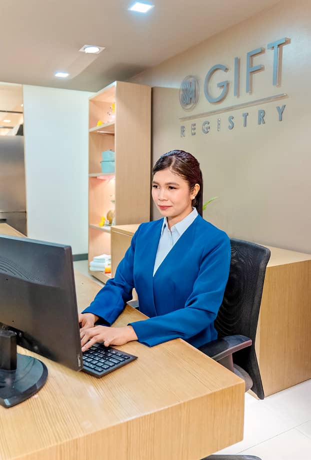 GIFT Registry service is available anytime for those who wish to browse in person or via the app.