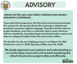 Baguio PPP pipeline stalls as only one of eight projects moves forward