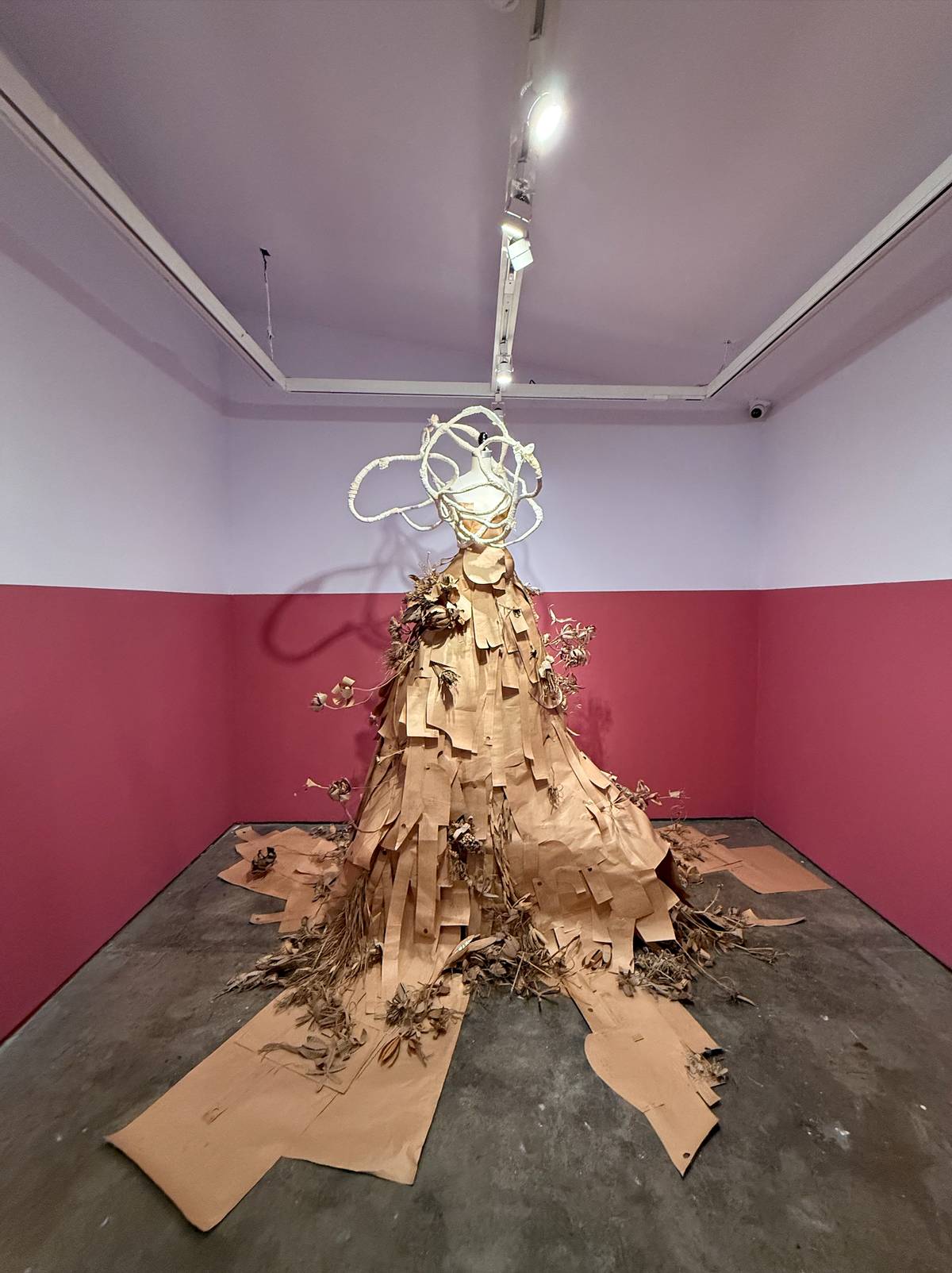 AMIHAN Aquilizan’s installation work entitled ‘Tammò’ serves as the story behind her fabric pieces.