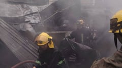 Pre-dawn blazes hit residential areas
