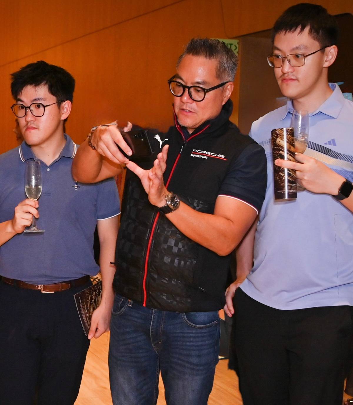 GREG Chan (middle) and his sons.
