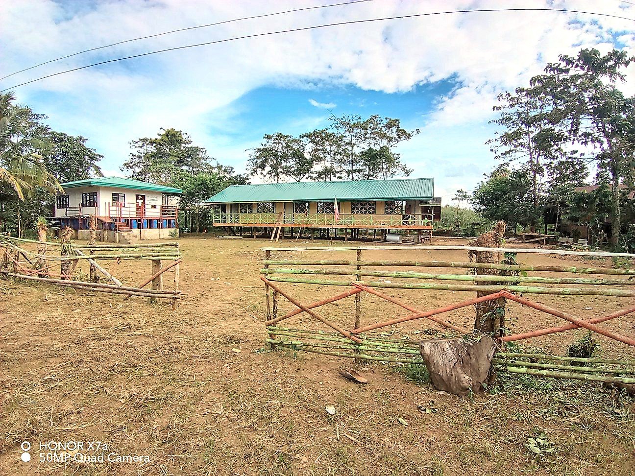 THE Dinagat Elementary School (right) and daycare center are the only landmarks of the Manobo community inside the Bunawan part of the Agusan Marsh Wildlife Sanctuary.