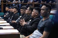 EIGHTEEN former Marines, alleged former employees of Zaldy Co, gather as witnesses in the alleged maleta cash-for-favors scheme, where bags of money were purportedly distributed to politicians as bribes.