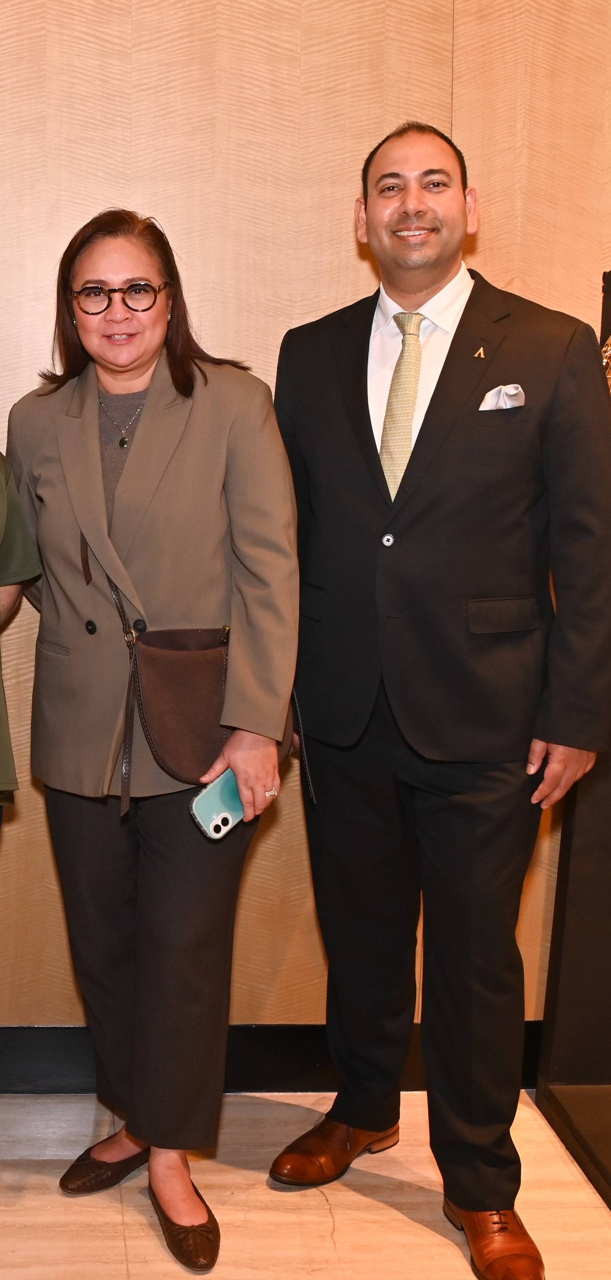 SMHCC SVP for Operations Cathy Nepomuceno and Conrad Manila Hotel manager Akshat Sinha.