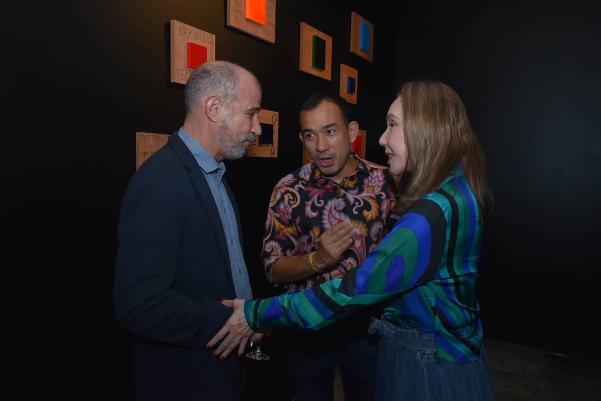 AmbASSADOR Miguel Utray of Spain, Jaime Ponce de Leon and Agnes Huibonhoa.