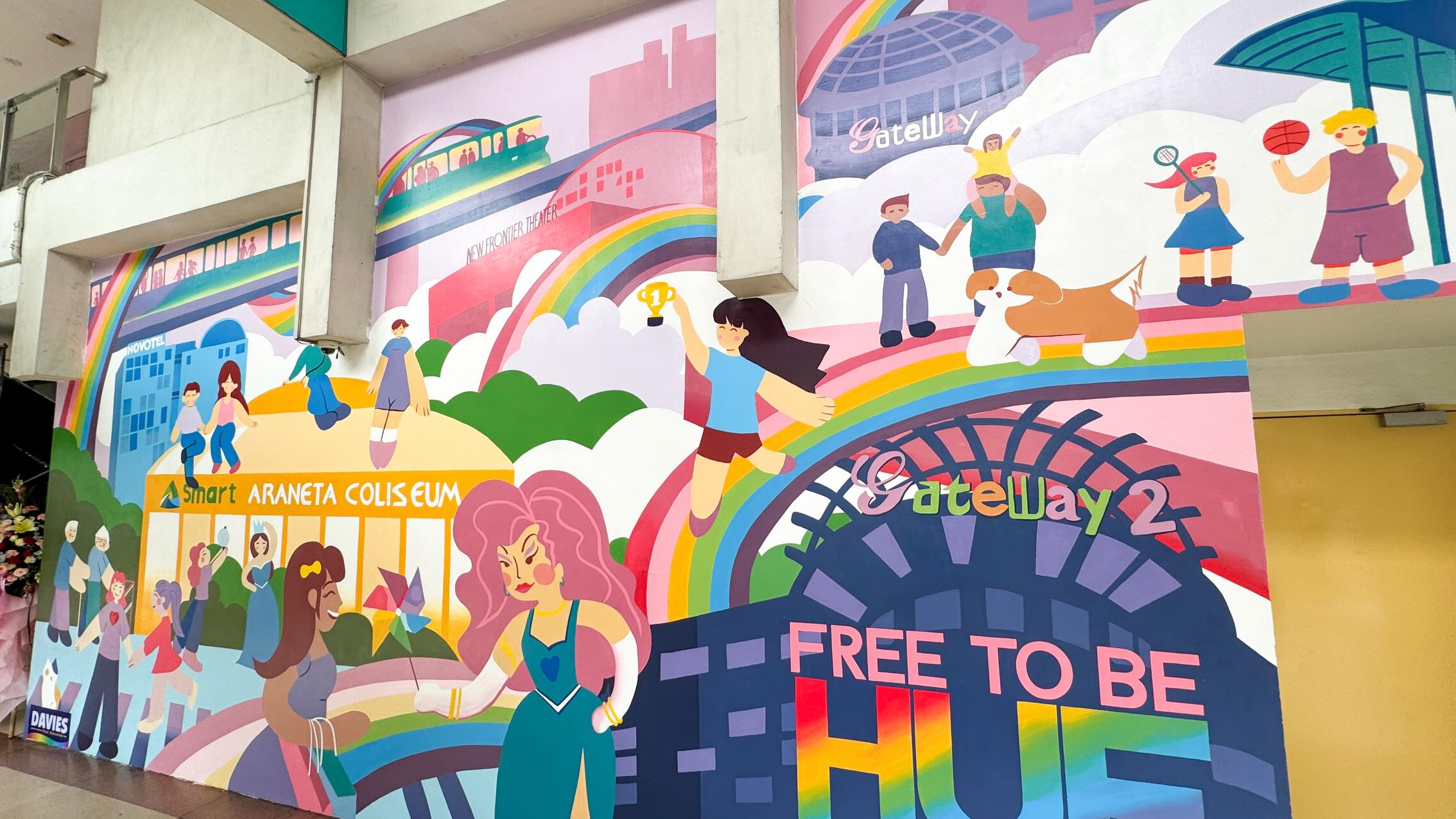 Mural celebrates diversity at Araneta City