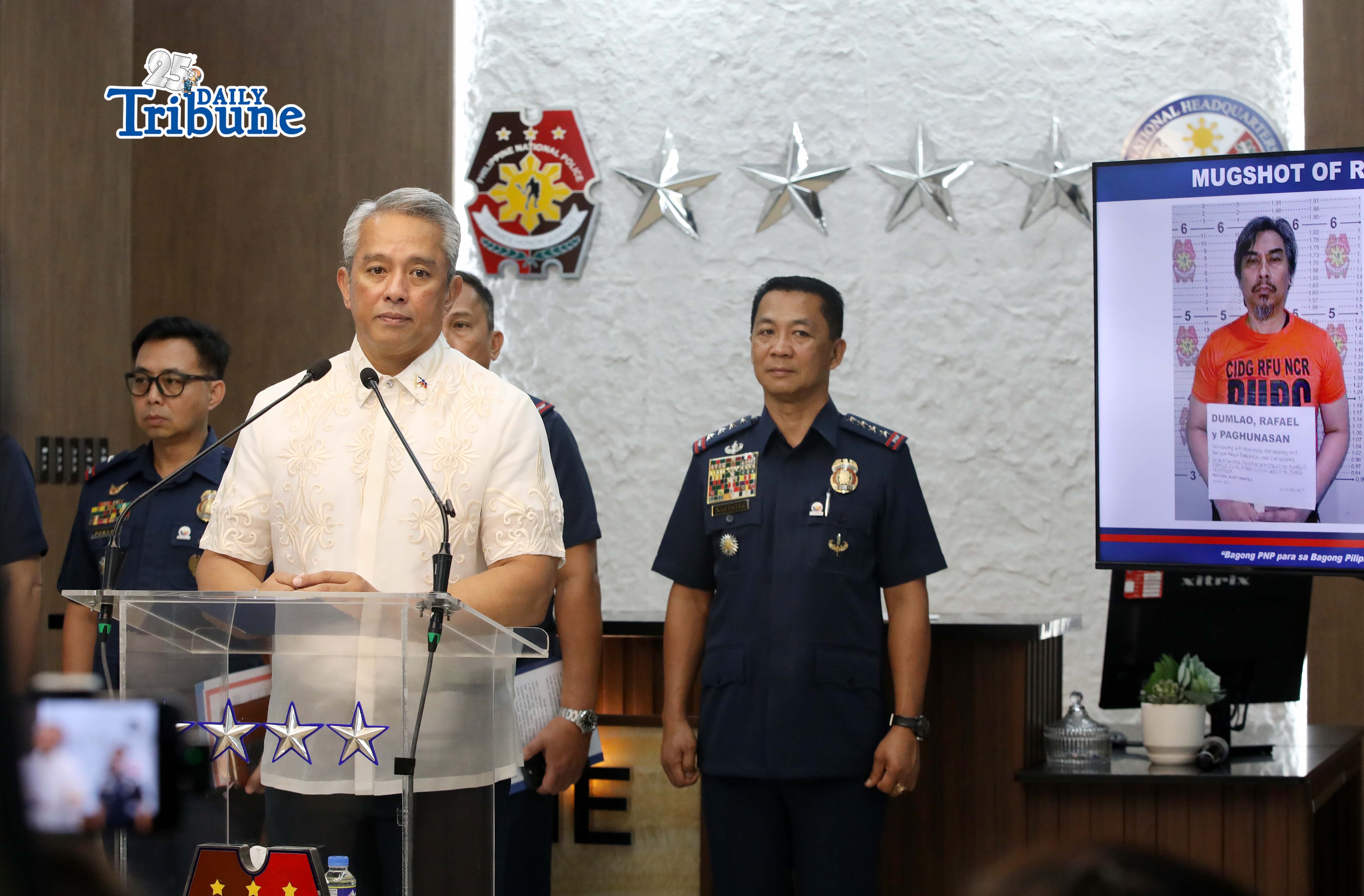Remulla: Public tip, intelligence ops led to Dumlao arrest