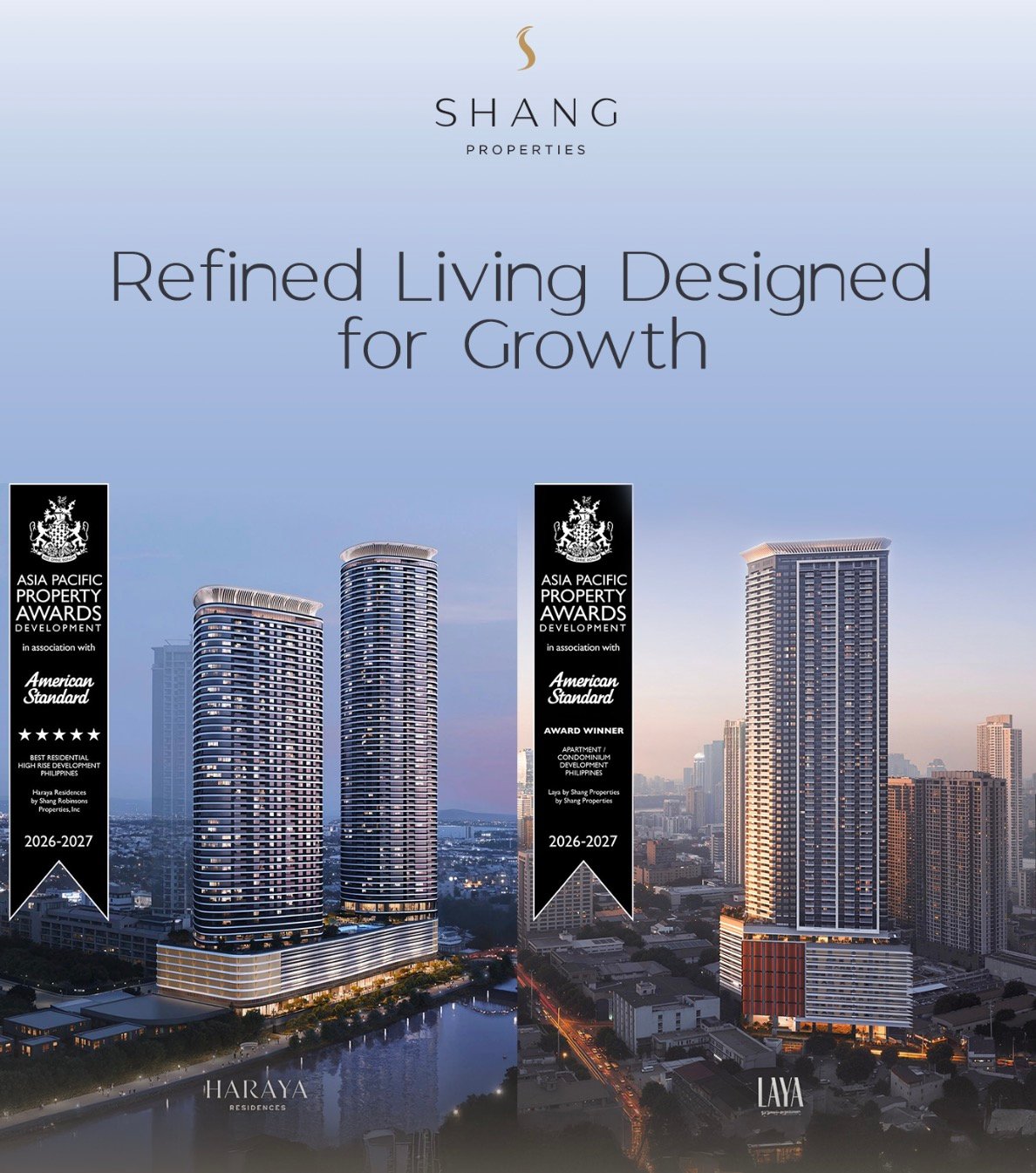 Shang Properties bags top honors at Asia Pacific Property Awards