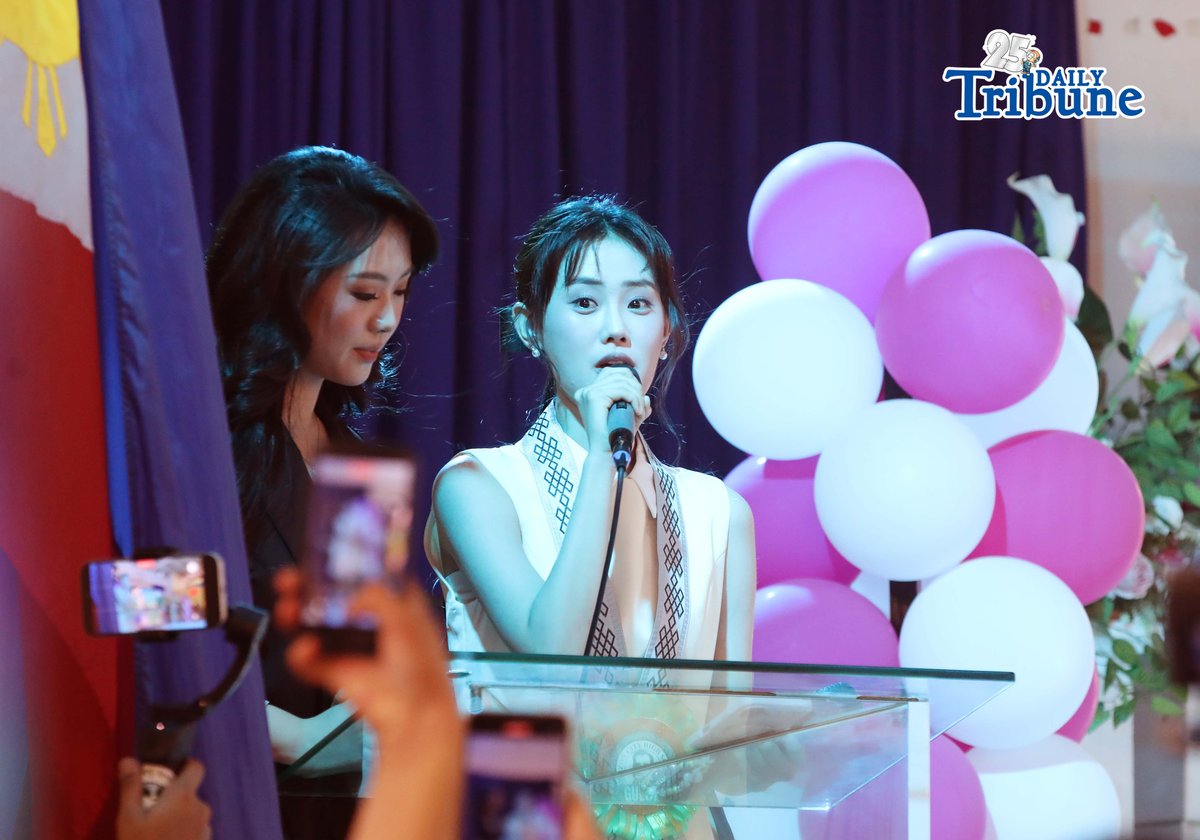 (June 09 2026) Chinese actress Zhang Ying fei, more popularly known as her character Linda Walker in the C-drama “The Heiress Who Won With Brains," delivered message to give inspiration to the students of the Quezon City High School as she visits and donates school supplies with QC Mayor Joy Belmonte and members of the Federation Of Filipino Chinese Chambers Of Commerce & Industry, Inc. (FFCCCII) on Tuesday. Photo/Analy Labor