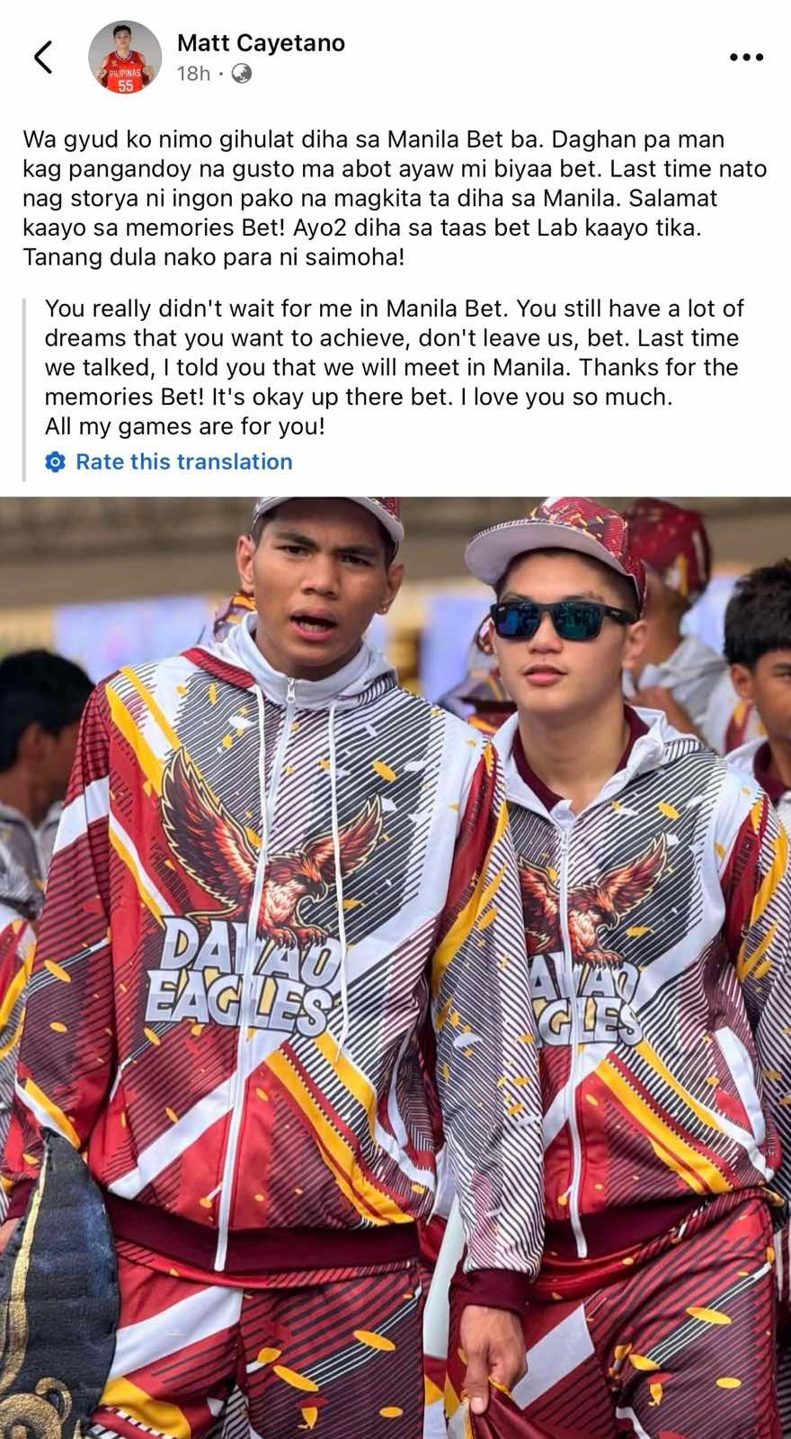 Photo courtesy of Matt Cayetano/Facebook